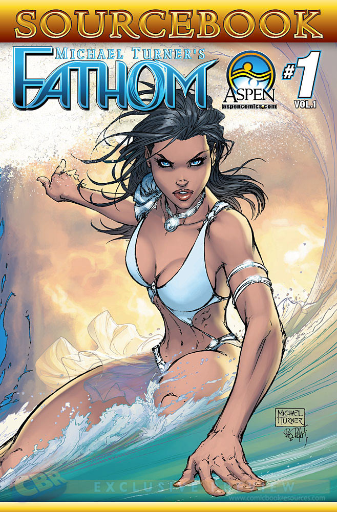cover to fathom sourcebook from Aspen Comics