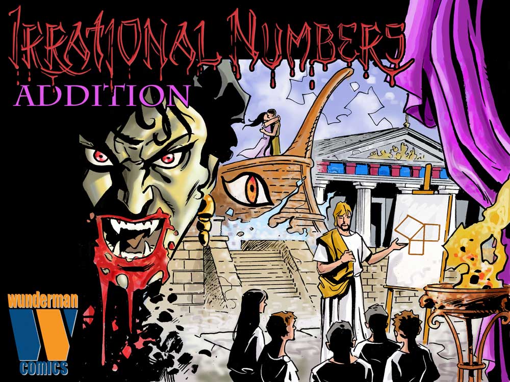 cover to irrational numbers addition from wunderman comics